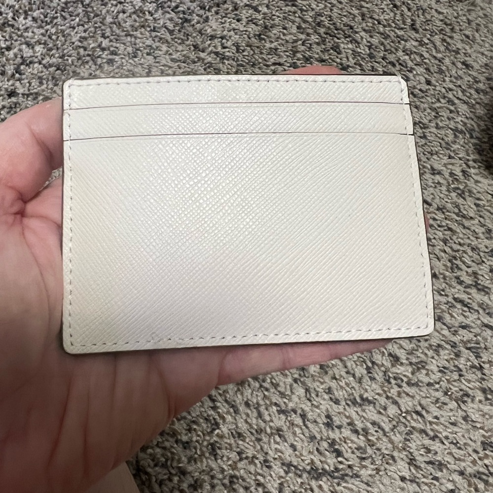Kate Spade White Card Holder with Rhinestones - Picture 3 of 5